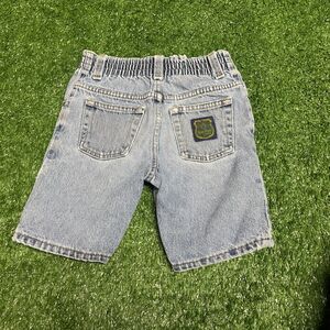 GAP Kids Denim Shorts Size 6 Vintage Y2K Blue Elastic Waist Classic Fit